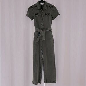 PAIGE Dark Olive Anessa Jumpsuit- NWT